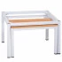 Socle avec banc rétractable assise 400 mm