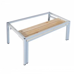 Socle avec banc rétractable