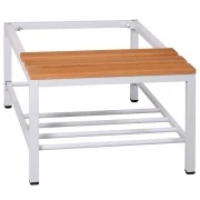 Socle banc avec porte chaussures Socle banc avec porte chaussures
