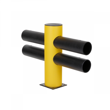 poteau central avec 2 ouvertures et deux tubes de Ø 140 mm poteau central avec 2 ouvertures et deux tubes de Ø 140 mm