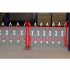 Barrières extensibles avec roulettes et fixation murale Barrières extensibles avec roulettes et fixation murale
