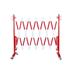 Barrières extensibles sur roulettes