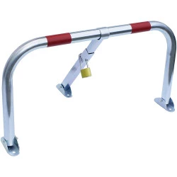 Barrière de parking tube acier avec cadenas