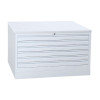 Armoire à plan métallique 5 tiroirs