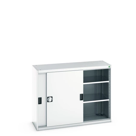 40014060 - Armoire CUBIO SMS-13510-11 - Avec Portes Coulissantes et 2 Tablettes - LxPxH 1300x525x1000mm - Gris Clair RAL 7035 40014060 - Armoire CUBIO SMS-13510-11 - Avec Portes Coulissantes et 2 Tablettes - LxPxH 1300x525x1000mm - Gris Clair RAL 7035