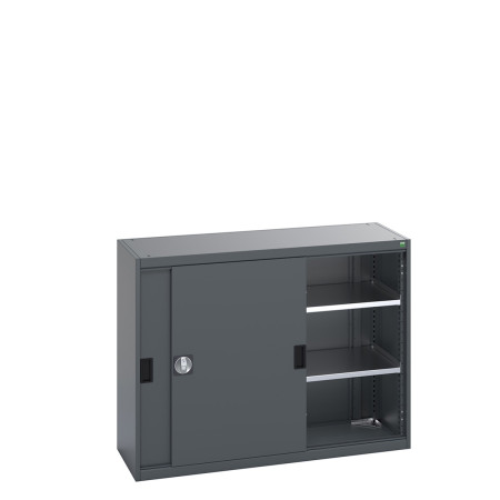 40014060 - Armoire CUBIO SMS-13510-11 - Avec Portes Coulissantes et 2 Tablettes - LxPxH 1300x525x1000mm - Full Gris Anthracite RAL 7016 40014060 - Armoire CUBIO SMS-13510-11 - Avec Portes Coulissantes et 2 Tablettes - LxPxH 1300x525x1000mm - Full Gris Anthracite RAL 7016