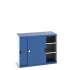 40022062 - Armoire CUBIO SMS-13610-11 - Avec Portes Coulissantes et 2 Tablettes - LxPxH 1300x650x1000mm - Bleu Gentiane RAL 5010 40022062 - Armoire CUBIO SMS-13610-11 - Avec Portes Coulissantes et 2 Tablettes - LxPxH 1300x650x1000mm - Bleu Gentiane RAL 5010