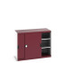 40022062 - Armoire CUBIO SMS-13610-11 - Avec Portes Coulissantes et 2 Tablettes - LxPxH 1300x650x1000mm - Rouge Pourpre RAL 3004 40022062 - Armoire CUBIO SMS-13610-11 - Avec Portes Coulissantes et 2 Tablettes - LxPxH 1300x650x1000mm - Rouge Pourpre RAL 3004