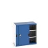 40021138 - Armoire CUBIO SMS-10610-11 - Avec Portes Coulissantes et 2 Tablettes - LxPxH 1050x650x1000mm - Bleu Gentiane RAL 5010 40021138 - Armoire CUBIO SMS-10610-11 - Avec Portes Coulissantes et 2 Tablettes - LxPxH 1050x650x1000mm - Bleu Gentiane RAL 5010