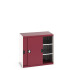 40021138 - Armoire CUBIO SMS-10610-11 - Avec Portes Coulissantes et 2 Tablettes - LxPxH 1050x650x1000mm - Rouge Pourpre RAL 3004 40021138 - Armoire CUBIO SMS-10610-11 - Avec Portes Coulissantes et 2 Tablettes - LxPxH 1050x650x1000mm - Rouge Pourpre RAL 3004