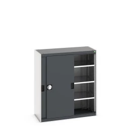 Armoire à portes coulissantes CUBIO - Hauteur 1200 mm
