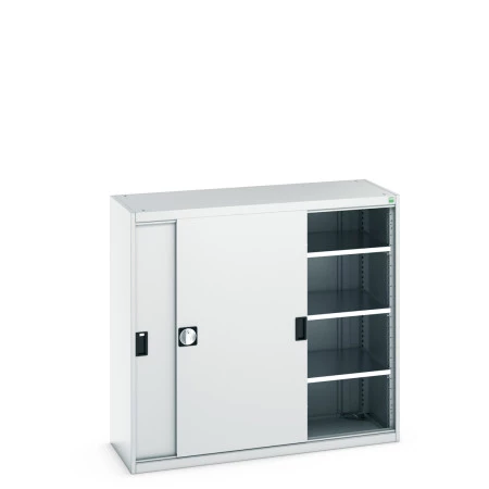 40014061 - Armoire CUBIO SMS-13512-11 - Avec Portes Coulissantes, 3 Tablettes - LxPxH 1300x525x1200mm - Gris Clair RAL 7035 40014061 - Armoire CUBIO SMS-13512-11 - Avec Portes Coulissantes, 3 Tablettes - LxPxH 1300x525x1200mm - Gris Clair RAL 7035