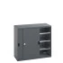 40022063 - Armoire CUBIO SMS-13612-11 - Avec Portes Coulissantes et 3 Tablettes - LxPxH 1300x650x1200mm - Full Gris Anthracite RAL 7016 40022063 - Armoire CUBIO SMS-13612-11 - Avec Portes Coulissantes et 3 Tablettes - LxPxH 1300x650x1200mm - Full Gris Anthracite RAL 7016