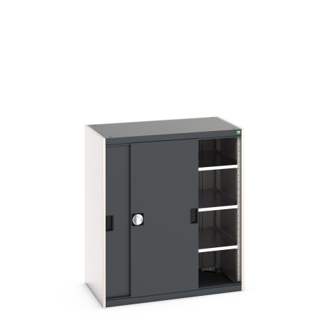 40021139 - Armoire CUBIO SMS-10612-1 - Avec Portes Coulissantes et 3 Tablettes - LxPxH 1050x650x1200mm - Gris Anthracite RAL 7016 40021139 - Armoire CUBIO SMS-10612-1 - Avec Portes Coulissantes et 3 Tablettes - LxPxH 1050x650x1200mm - Gris Anthracite RAL 7016