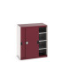 40021139 - Armoire CUBIO SMS-10612-1 - Avec Portes Coulissantes et 3 Tablettes - LxPxH 1050x650x1200mm - Rouge Pourpre RAL 3004 40021139 - Armoire CUBIO SMS-10612-1 - Avec Portes Coulissantes et 3 Tablettes - LxPxH 1050x650x1200mm - Rouge Pourpre RAL 3004
