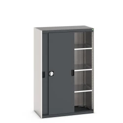 Armoire à portes coulissantes CUBIO - Hauteur 1600 mm