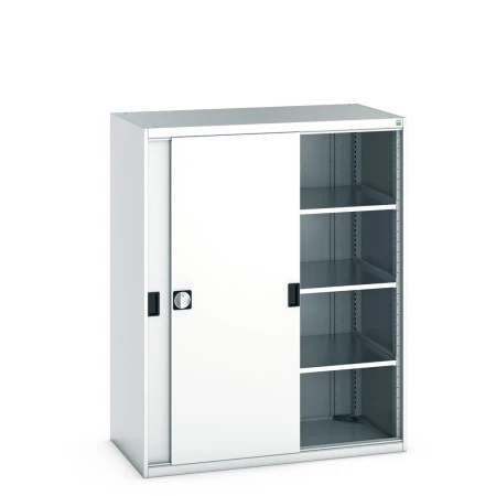 40022094 - Armoire CUBIO SMS-13616-12 - Avec Portes Coulissantes et 3 Tablettes - LxPxH 1300x650x1600mm - Gris Clair RAL 7035 40022094 - Armoire CUBIO SMS-13616-12 - Avec Portes Coulissantes et 3 Tablettes - LxPxH 1300x650x1600mm - Gris Clair RAL 7035