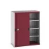40022094 - Armoire CUBIO SMS-13616-12 - Avec Portes Coulissantes et 3 Tablettes - LxPxH 1300x650x1600mm - Rouge Pourpre RAL 3004 40022094 - Armoire CUBIO SMS-13616-12 - Avec Portes Coulissantes et 3 Tablettes - LxPxH 1300x650x1600mm - Rouge Pourpre RAL 3004