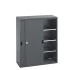 40022094 - Armoire CUBIO SMS-13616-12 - Avec Portes Coulissantes et 3 Tablettes - LxPxH 1300x650x1600mm - Full Gris Anthracite RAL 7016 40022094 - Armoire CUBIO SMS-13616-12 - Avec Portes Coulissantes et 3 Tablettes - LxPxH 1300x650x1600mm - Full Gris Anthracite RAL 7016