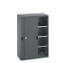 40021214 - Armoire CUBIO SMS-10616-1 - Avec Portes Coulissantes et 3 Tablettes - LxPxH 1050x650x1600mm - Full Gris Anthracite RAL 7016 40021214 - Armoire CUBIO SMS-10616-1 - Avec Portes Coulissantes et 3 Tablettes - LxPxH 1050x650x1600mm - Full Gris Anthracite RAL 7016