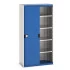 40013071 - Armoire CUBIO SMS-10520-12 - Avec Portes Coulissantes, 4 Tablettes - LxPxH 1050x525x2000mm - Bleu Gentiane RAL 5010 40013071 - Armoire CUBIO SMS-10520-12 - Avec Portes Coulissantes, 4 Tablettes - LxPxH 1050x525x2000mm - Bleu Gentiane RAL 5010