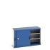 40014059 - Armoire CUBIO SMS-1358-11 - Avec Portes Coulissantes, 2 Tablettes - LxPxH 1300x525x800mm - Bleu Gentiane RAL 5010 40014059 - Armoire CUBIO SMS-1358-11 - Avec Portes Coulissantes, 2 Tablettes - LxPxH 1300x525x800mm - Bleu Gentiane RAL 5010