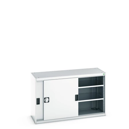 40014059 - Armoire CUBIO SMS-1358-11 - Avec Portes Coulissantes, 2 Tablettes - LxPxH 1300x525x800mm - Gris Clair RAL 7035 40014059 - Armoire CUBIO SMS-1358-11 - Avec Portes Coulissantes, 2 Tablettes - LxPxH 1300x525x800mm - Gris Clair RAL 7035