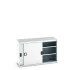 40014059 - Armoire CUBIO SMS-1358-11 - Avec Portes Coulissantes, 2 Tablettes - LxPxH 1300x525x800mm - Gris Clair RAL 7035 40014059 - Armoire CUBIO SMS-1358-11 - Avec Portes Coulissantes, 2 Tablettes - LxPxH 1300x525x800mm - Gris Clair RAL 7035