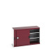 40014059 - Armoire CUBIO SMS-1358-11 - Avec Portes Coulissantes, 2 Tablettes - LxPxH 1300x525x800mm - Rouge Pourpre RAL 3004 40014059 - Armoire CUBIO SMS-1358-11 - Avec Portes Coulissantes, 2 Tablettes - LxPxH 1300x525x800mm - Rouge Pourpre RAL 3004