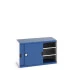 40022061 - Armoire CUBIO SMS-1368-11 - Avec Portes Coulissantes et 2 Tablettes - LxPxH 1300x650x800mm - Bleu Gentiane RAL 5010 40022061 - Armoire CUBIO SMS-1368-11 - Avec Portes Coulissantes et 2 Tablettes - LxPxH 1300x650x800mm - Bleu Gentiane RAL 5010