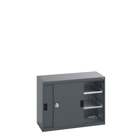 40013067 - Armoire CUBIO SMS-108-11 - Avec Portes Coulissantes, 2 Tablettes - LxPxH 1050x525x800mm - Full Gris Anthracite RAL 7016 40013067 - Armoire CUBIO SMS-108-11 - Avec Portes Coulissantes, 2 Tablettes - LxPxH 1050x525x800mm - Full Gris Anthracite RAL 7016