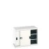 40021137 - Armoire CUBIO SMS-1068-1 - Avec Portes Coulissantes et 2 Tablettes - LxPxH 1050x650x800mm - Gris Clair RAL 7035 40021137 - Armoire CUBIO SMS-1068-1 - Avec Portes Coulissantes et 2 Tablettes - LxPxH 1050x650x800mm - Gris Clair RAL 7035