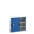 16926280 - Armoire VERSO basse à Portes Coulissantes et 2 Tablettes - LxPxH 1050x550x1000mm - Bleu Gentiane RAL 5010 16926280 - Armoire VERSO basse à Portes Coulissantes et 2 Tablettes - LxPxH 1050x550x1000mm - Bleu Gentiane RAL 5010