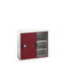 16926280 - Armoire VERSO basse à Portes Coulissantes et 2 Tablettes - LxPxH 1050x550x1000mm - Rouge Pourpre RAL 3004 16926280 - Armoire VERSO basse à Portes Coulissantes et 2 Tablettes - LxPxH 1050x550x1000mm - Rouge Pourpre RAL 3004