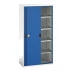 16926281 - Armoire VERSO haute à Portes Coulissantes et 4 Tablettes - LxPxH 1050x550x2000mm - Bleu Gentiane RAL 5010 16926281 - Armoire VERSO haute à Portes Coulissantes et 4 Tablettes - LxPxH 1050x550x2000mm - Bleu Gentiane RAL 5010