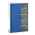 16926671 - Armoire VERSO haute à Portes Coulissantes et 4 Tablettes - LxPxH 1300x550x2000mm - Bleu Gentiane RAL 5010 16926671 - Armoire VERSO haute à Portes Coulissantes et 4 Tablettes - LxPxH 1300x550x2000mm - Bleu Gentiane RAL 5010