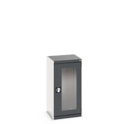 Armoire à portes transparentes CUBIO - Hauteur 1000 mm