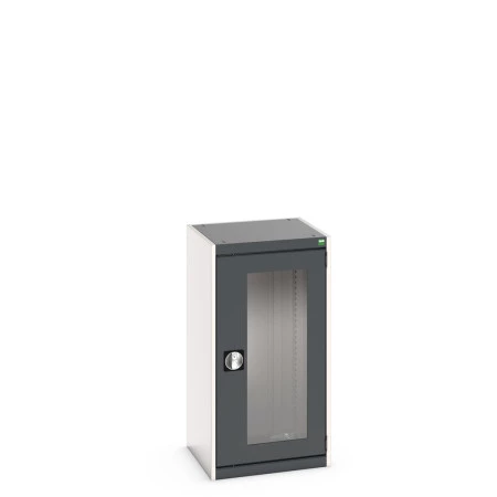 40010128 - Armoire CUBIO SMLFS-5510 - Avec 1 Porte Transparente - LxPxH 525x525x1000mm - Gris Anthracite RAL 7016 40010128 - Armoire CUBIO SMLFS-5510 - Avec 1 Porte Transparente - LxPxH 525x525x1000mm - Gris Anthracite RAL 7016