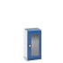 40010128 - Armoire CUBIO SMLFS-5510 - Avec 1 Porte Transparente - LxPxH 525x525x1000mm - Bleu Gentiane RAL 5010 40010128 - Armoire CUBIO SMLFS-5510 - Avec 1 Porte Transparente - LxPxH 525x525x1000mm - Bleu Gentiane RAL 5010
