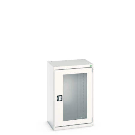 40011056 - Armoire CUBIO SMLFS-6510 - Avec 1 Porte Transparente - LxPxH 650x525x1000mm - Gris Clair RAL 7035 40011056 - Armoire CUBIO SMLFS-6510 - Avec 1 Porte Transparente - LxPxH 650x525x1000mm - Gris Clair RAL 7035