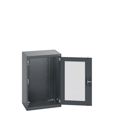 40011056 - Armoire CUBIO SMLFS-6510 - Avec 1 Porte Transparente - LxPxH 650x525x1000mm - Full Gris Anthracite RAL 7016 40011056 - Armoire CUBIO SMLFS-6510 - Avec 1 Porte Transparente - LxPxH 650x525x1000mm - Full Gris Anthracite RAL 7016