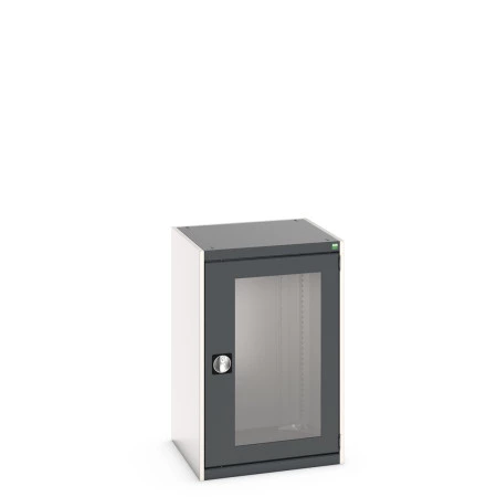 40019164 - Armoire CUBIO SMLFS-6610 - Avec 1 Porte Transparente - LxPxH 650x650x1000mm - Gris Anthracite RAL 7016 40019164 - Armoire CUBIO SMLFS-6610 - Avec 1 Porte Transparente - LxPxH 650x650x1000mm - Gris Anthracite RAL 7016