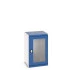 40019164 - Armoire CUBIO SMLFS-6610 - Avec 1 Porte Transparente - LxPxH 650x650x1000mm - Bleu Gentiane RAL 5010 40019164 - Armoire CUBIO SMLFS-6610 - Avec 1 Porte Transparente - LxPxH 650x650x1000mm - Bleu Gentiane RAL 5010