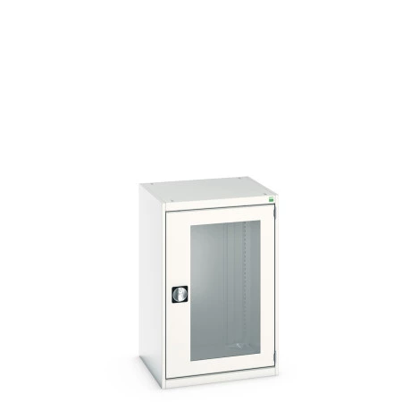 40019164 - Armoire CUBIO SMLFS-6610 - Avec 1 Porte Transparente - LxPxH 650x650x1000mm - Gris Clair RAL 7035 40019164 - Armoire CUBIO SMLFS-6610 - Avec 1 Porte Transparente - LxPxH 650x650x1000mm - Gris Clair RAL 7035
