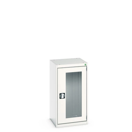 40010128 - Armoire CUBIO SMLFS-5510 - Avec 1 Porte Transparente - LxPxH 525x525x1000mm - Gris Clair RAL 7035 40010128 - Armoire CUBIO SMLFS-5510 - Avec 1 Porte Transparente - LxPxH 525x525x1000mm - Gris Clair RAL 7035