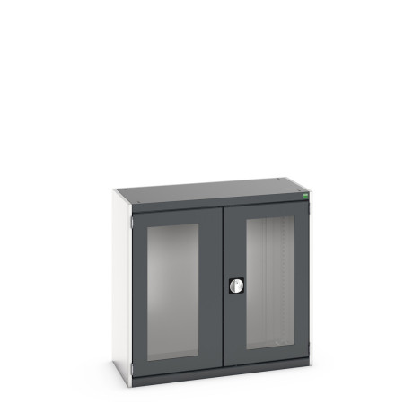 40013078 - Armoire CUBIO SMLFS-10510 - Avec 2 Portes Transparentes - LxPxH 1050x525x1000mm - Gris Anthracite RAL 7016 40013078 - Armoire CUBIO SMLFS-10510 - Avec 2 Portes Transparentes - LxPxH 1050x525x1000mm - Gris Anthracite RAL 7016