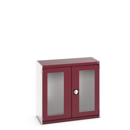 40013078 - Armoire CUBIO SMLFS-10510 - Avec 2 Portes Transparentes - LxPxH 1050x525x1000mm - Rouge Pourpre RAL 3004 40013078 - Armoire CUBIO SMLFS-10510 - Avec 2 Portes Transparentes - LxPxH 1050x525x1000mm - Rouge Pourpre RAL 3004