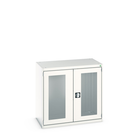 40021231 - Armoire CUBIO SMLFS-10610 - Avec 2 Portes Transparentes - LxPxH 1050x650x1000mm - Gris Clair RAL 7035 40021231 - Armoire CUBIO SMLFS-10610 - Avec 2 Portes Transparentes - LxPxH 1050x650x1000mm - Gris Clair RAL 7035