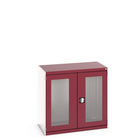40021231 - Armoire CUBIO SMLFS-10610 - Avec 2 Portes Transparentes - LxPxH 1050x650x1000mm - Rouge Pourpre RAL 3004 40021231 - Armoire CUBIO SMLFS-10610 - Avec 2 Portes Transparentes - LxPxH 1050x650x1000mm - Rouge Pourpre RAL 3004