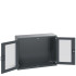 40014067 - Armoire CUBIO SMLFS-13510 - Avec 2 Portes Transparentes - LxPxH 1300x525x1000mm - Full Gris Anthracite RAL 7016 40014067 - Armoire CUBIO SMLFS-13510 - Avec 2 Portes Transparentes - LxPxH 1300x525x1000mm - Full Gris Anthracite RAL 7016